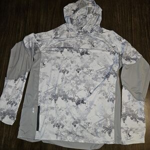 True Timber Gray Camouflage Long Sleeve Fishing Performance Sz XL